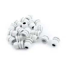 20 штук Белая нейлоновая оболочка надежно защищает желез разъем PG7 PG9 PG11 PG13.5 PG16 PG19 PG21 PG25