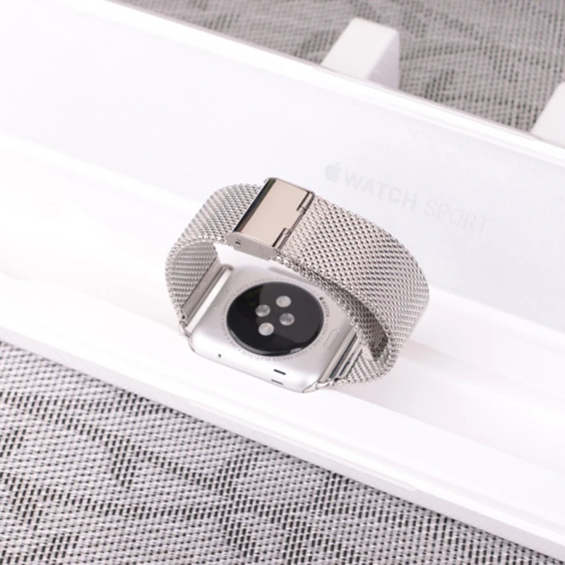 Миланская Петля из нержавеющей стали ремешок для Apple Watch серии 1/2/3 42 мм 38 браслет