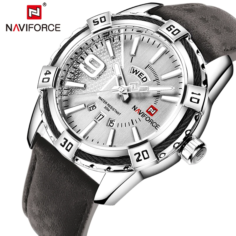 Online Nuovo NAVIFORCE Degli Uomini Orologi del Quarzo di Modo Da Polso Orologi Da uomo Militare Impermeabile Orologio Sportivo Maschile Data Orologio Relogio Masculino