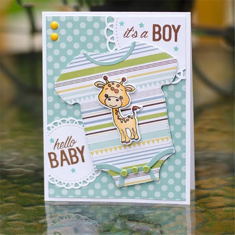 

Naifumodo T-shirt Metal Cutting Dies for Scrapbooking New 2019 Animal Stamps and Dies Cuts Card Making Elephant Clear Stamps