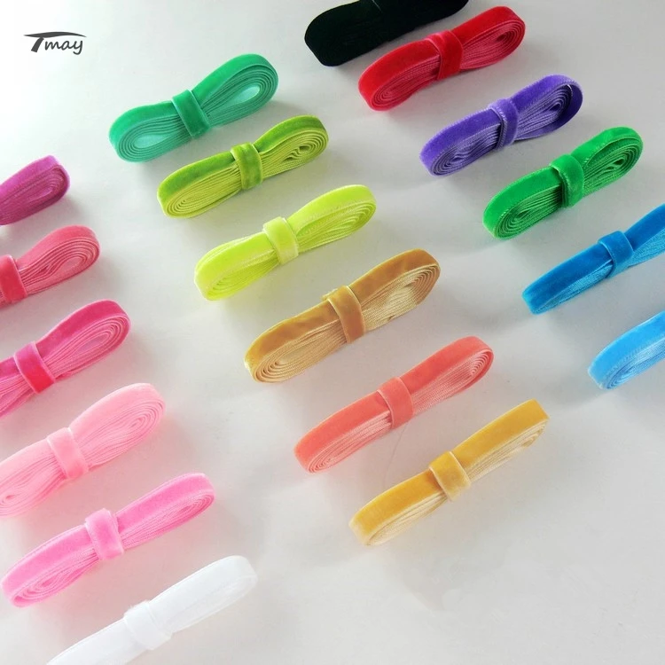 

#1130 Velvet Ribbon Trim DIY Sewing Fabric Webbing Baby Headband Clips Bow Handcrafts Decoration Girls hair Bow Ribbon