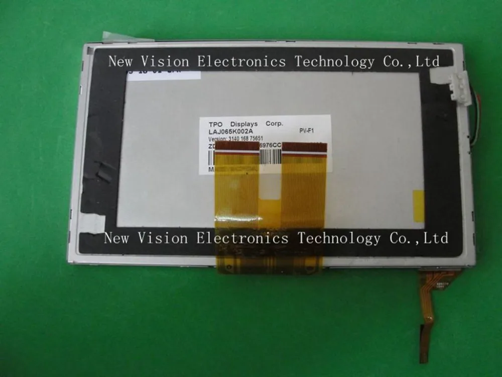 LAJ065K002A Original A+ quality 6.5" inch Car GPS LCD Screen Panel With