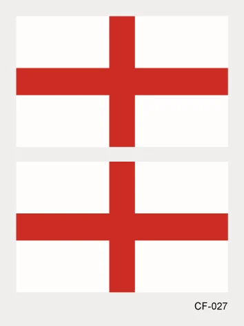 Экологичные наклейки на татуировки Европейский Кубок флаг лицо тату Англия Португалия Дания флаг Швеции татуировки - Цвет: CF027