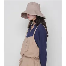 Новая женская летняя обувь Рыбацкая шляпа для взрослых девочек однотонная, маленькая миска для свежей еды шляпа подарок на день рождения Мода Тени высокого качества из хлопка