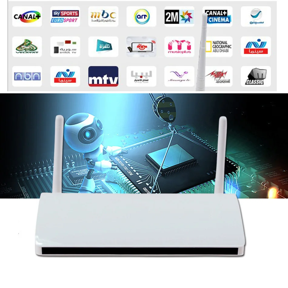 

Android Europe Arabic IPTV Box Full HD 1080P Quad Core RAM 1G Smart Set Top Box DLNA 4K 3D Build In Wifi IPTV STB