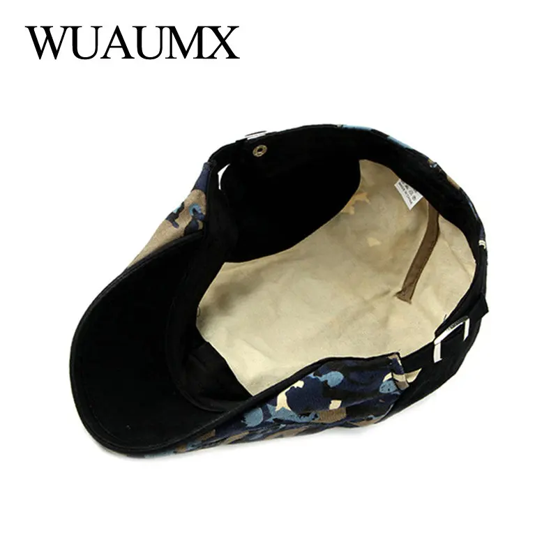 Фирменные повседневные камуфляжные береты Wuaumx головные уборы для мужчин и