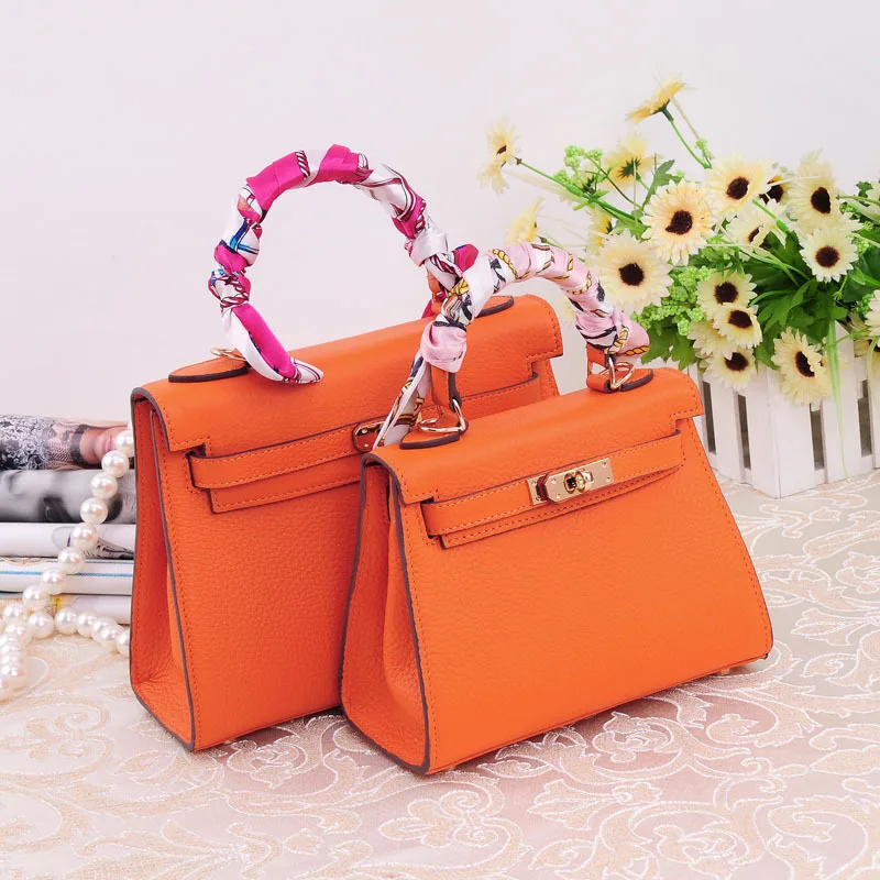 

Handbag Platinum Litchi Striped Cow Skin Women Tide Women Designer Bags Famous Brand Women Bags 2018