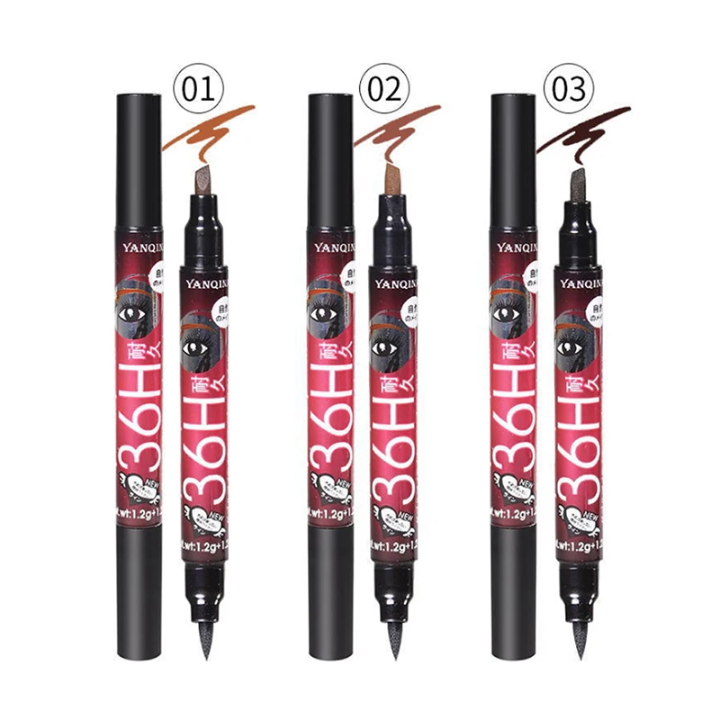 Hot Sale Double-end Eyebrow Pencil Eyeliner Waterproof Smudge-proof Easy To Use 2 In 1 Eyebrow Pen Liquid Eyeliner Hot Sale Double-end Eyebrow Pencil Eyeliner Waterproof Smudge-proof Easy To Use 2 In 1 Eyebrow Pen Liquid Eyeliner