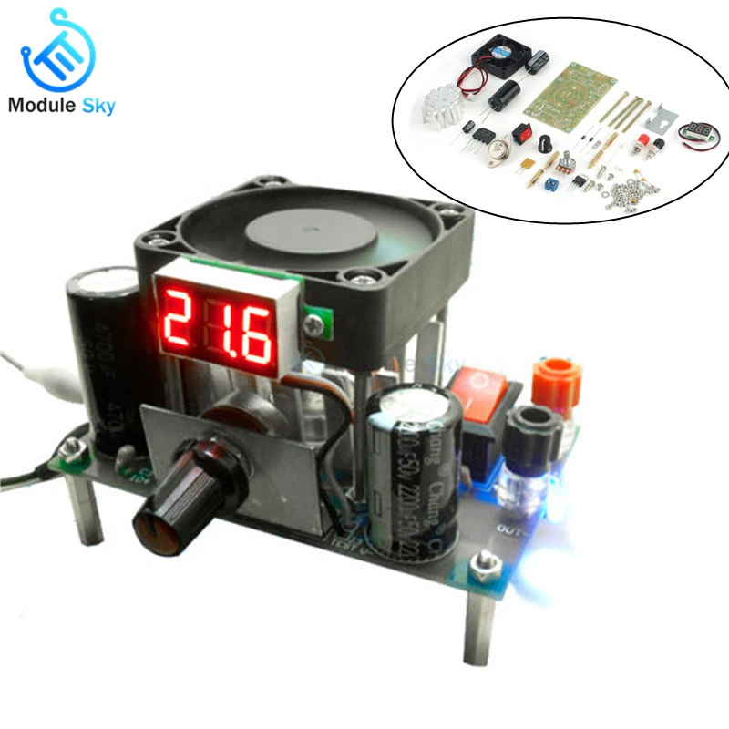 

DIY LM338K 3A 50W Buck Converter Step-Down Voltage Regulator Power Supply Module DIY Kit for Arduino