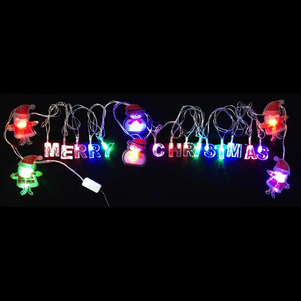 3W 20pcs Merry Christmas and Santa Claus LED Bulbs AC110V 220V Input