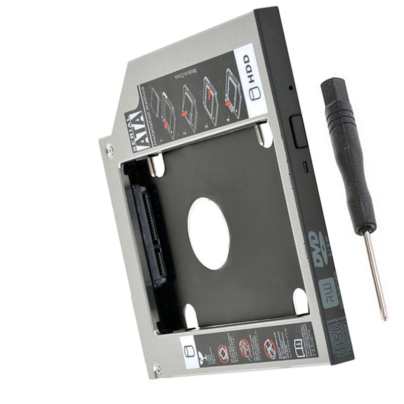 12 7mm SATA 2nd Hard Drive SSD HDD HD Caddy Adapter Bay for HP ProBook 4540s