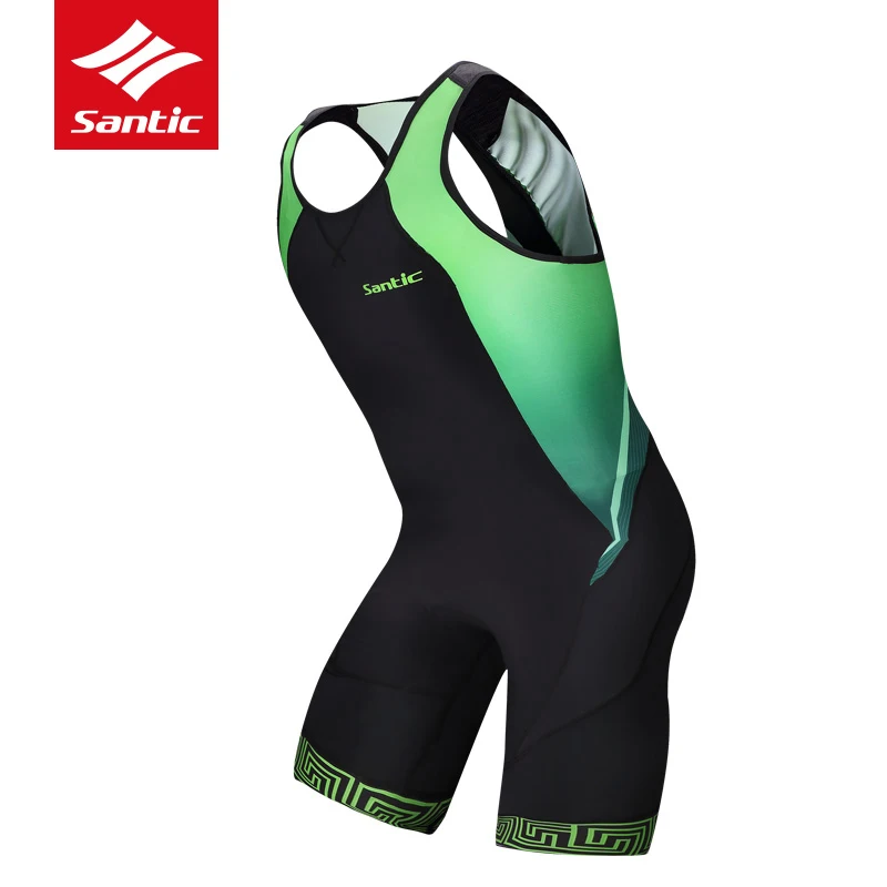 

Santic Triathlon Cycling Jersey Pro 4D Padded Cycling Skinsuit Men Road Racing Bike Clothing Jersey Downhill Ropa Ciclismo