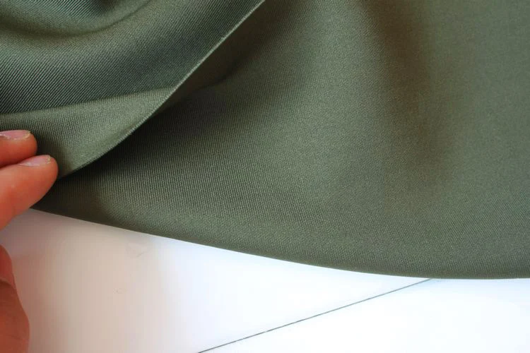 Плотная эластичная ткань из спандекса, армейская зеленая трикотажная ткань, эластичная ткань из Джерси, юбка, продается во дворе