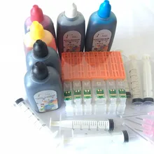 6 Наборы pgi-570pgbk cli-571 BK CMY GY Комплекты для пополнения чернил для Canon PIXMA mg7750 mg7751 mg7752 mg7753 принтер с ARC чип