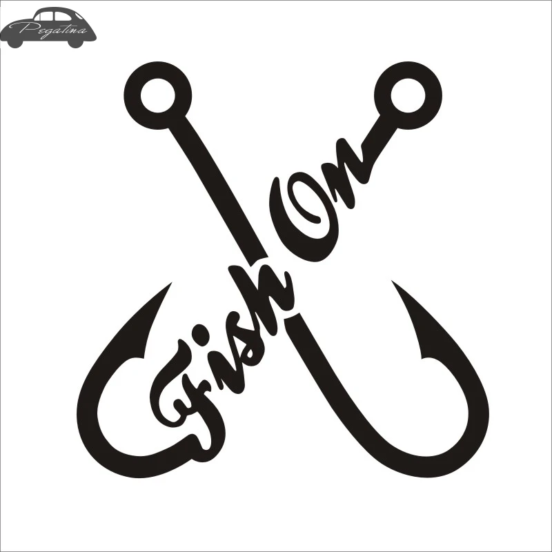 Buy Pegatina Hooks Fish Hunter Decal Angling Tackle