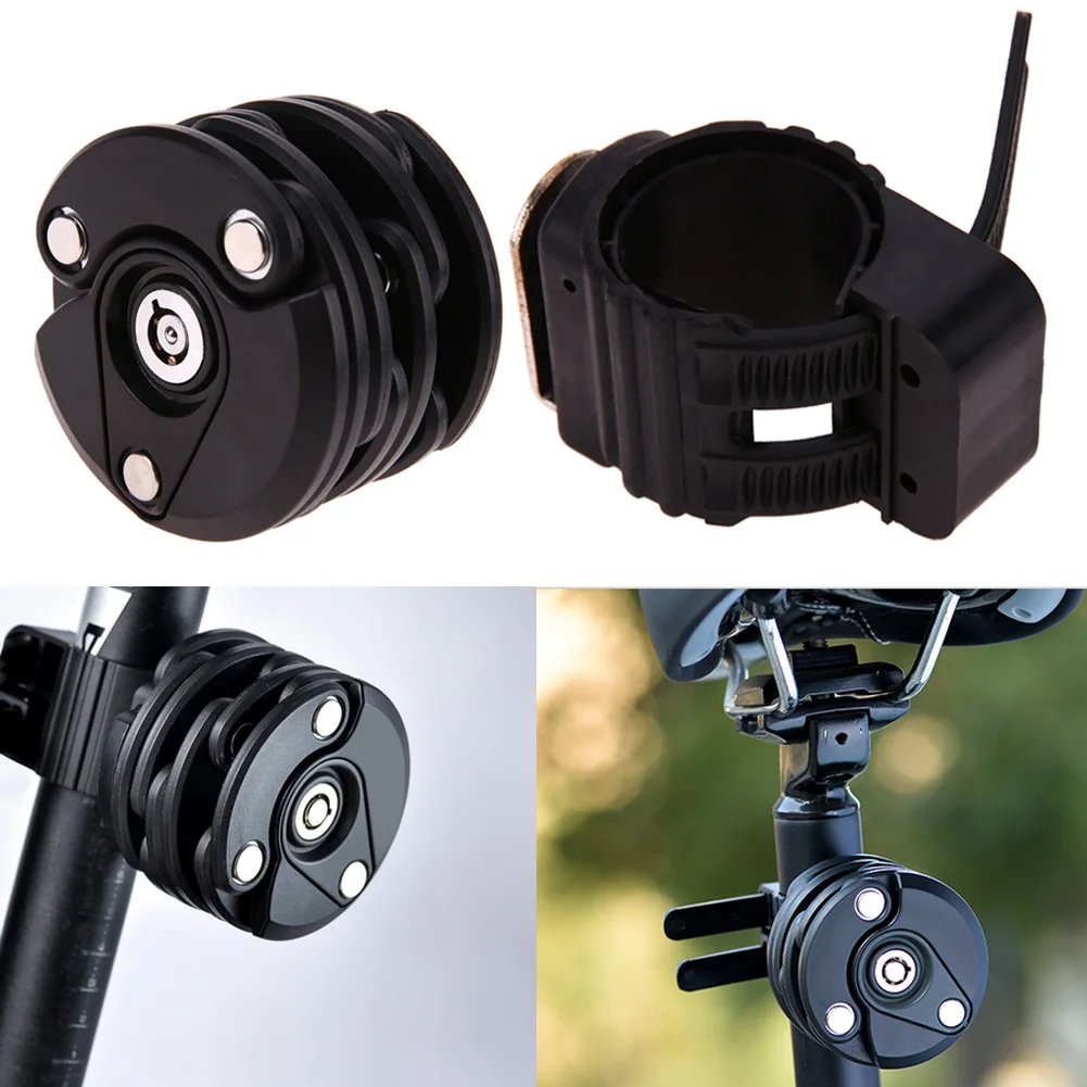 

Bicycle Anti Theft Chain Lock Mini Folding Security Steel Bike Lock Black Cycling Hamburg Locks Bicycle Accessories