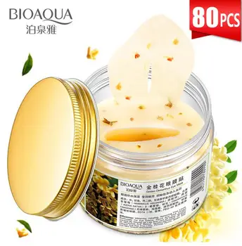 

BIOAQUA Gold Osmanthus Eye Patches Mask Collagen Gel Protein Sleep Patche Remover Dark Circles Eye Bag Eye care 80Pcs/ Bottle