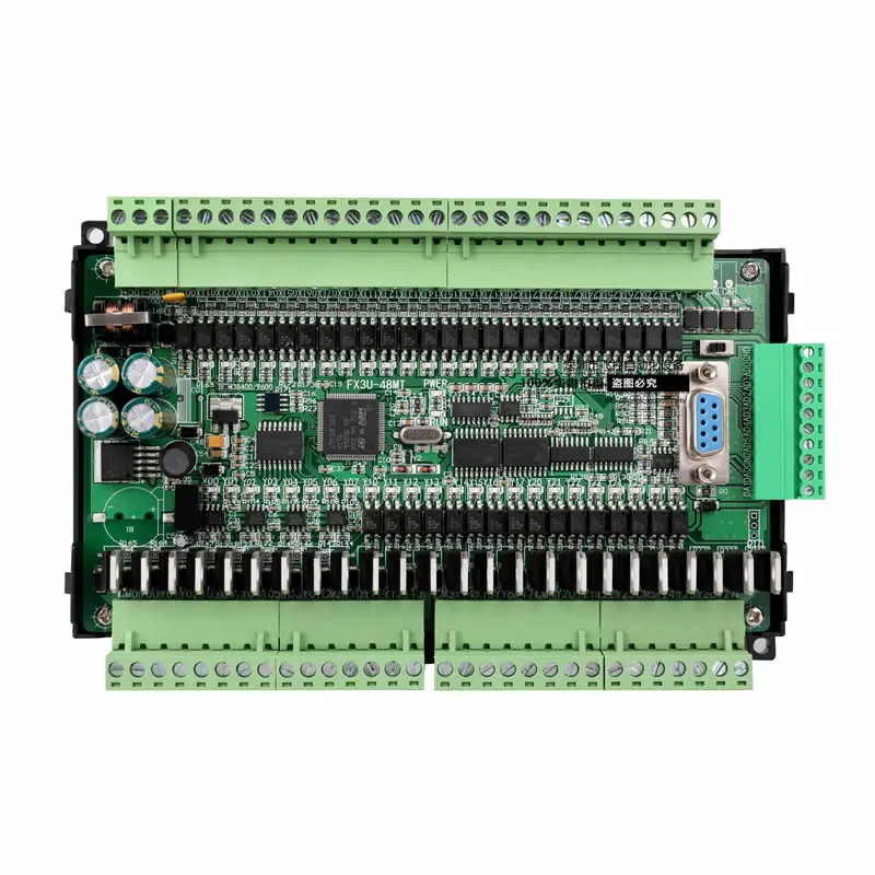 

PLC industrial control board FX1N FX2N FX3U-48MT 6AD 2DA 24 input 24 Transistor output RS485 RTC CAN extension