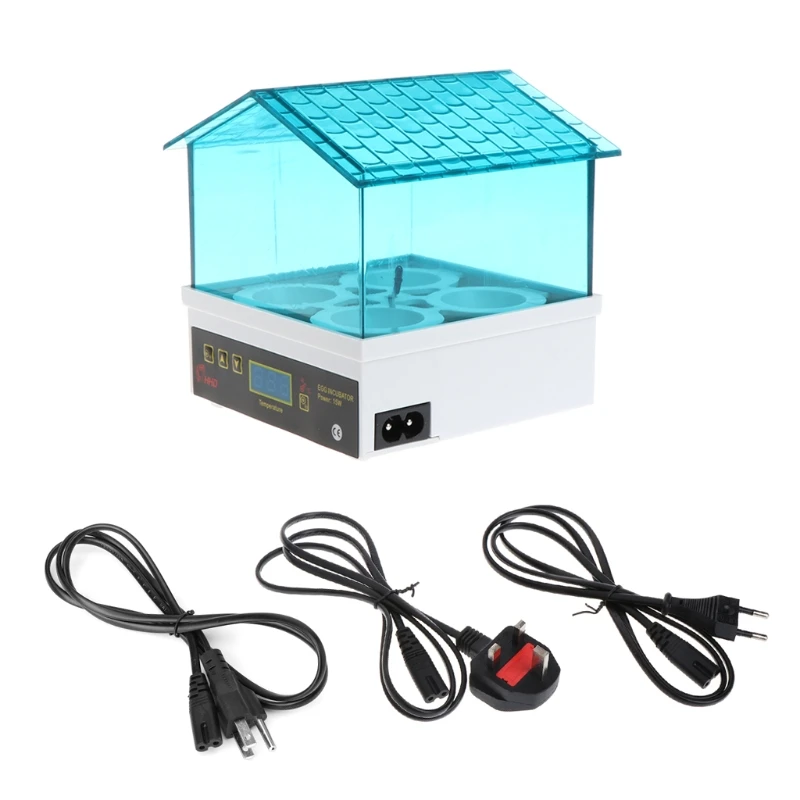 

2019 Unique Automatic 4 Egg Turning Incubator Chicken Hatcher Temperature Control New