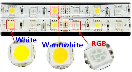 RGBW 10 мм 12 V/12 MM 24 V 5050 светодиодный полосы света Водонепроницаемый IP20/65 SMD 60 светодиодный s/M гибкая световая полоска полоски RGB+ белый/WW свет 5 м