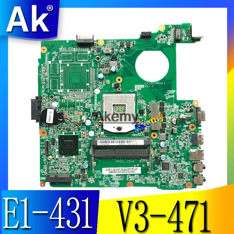 

V3-471 DAZQSAMB6E1 motherboard for ACER Aspire E1-431 E1-471 V3-471 laptop motherboard HM77 original Test motherboard