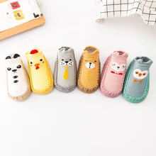 Весна и осень новая детская обувь и Носки носки-тапочки мультфильм обувь для мужчин и женщин детские носки обувь нескользящие носки для детей ясельного возраста