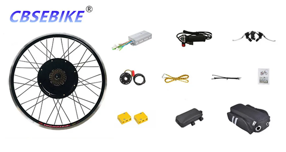 Sale CBSEBIKE Electric Bike Conversion Kit 26inch 48v1000w EBike for Rear Bicycle Wheel Motor HA02-26 HA03-26 HB01-26 16