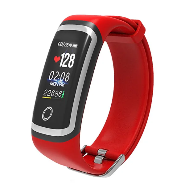 SANDA Bluetooth Смарт часы для iPhone samsung HUAWEI Спорт Фитнес Часы непрерывный Пульс артериального давления браслет Reloj - Цвет: Красный