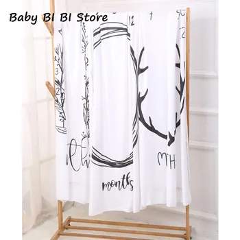 

Baby Bed Sheet Newborn Photography Props Monthly Growth Background Blankets