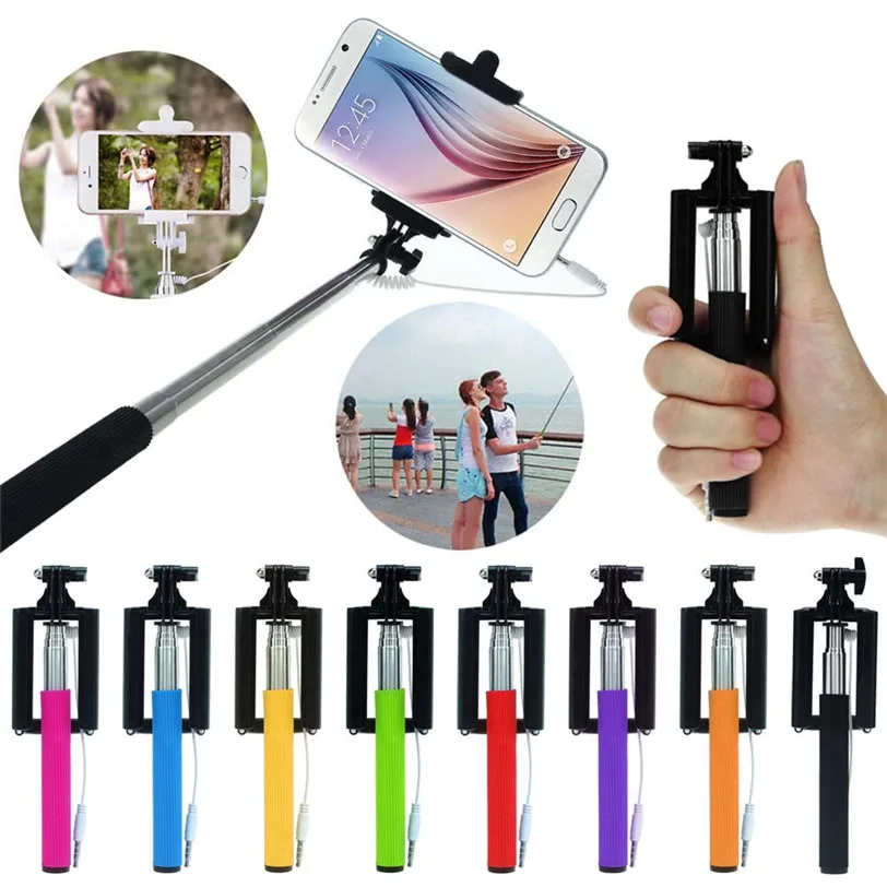 GEOFOX мини селфи палка держатель монопод для Iphone samsung Xiaomi Jul14