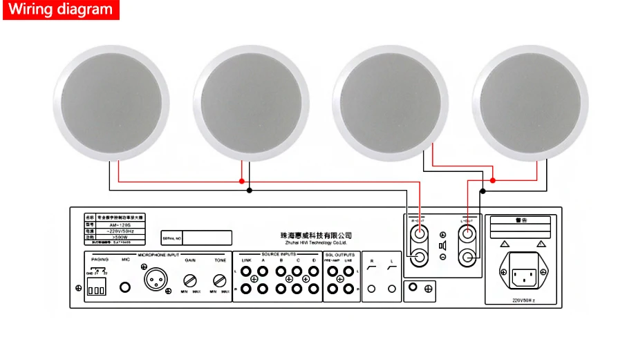 OUPUSHI HS505/506A hifi в-потолочный громкоговоритель Водонепроницаемый в ванной, чтобы фоновая музыка использование системы акустическая система и семья музыка