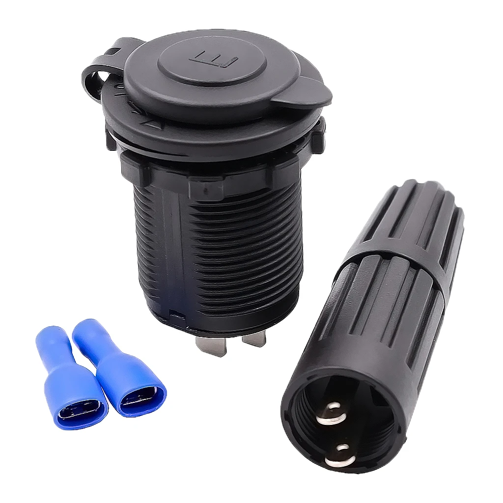 12V 24V Fridge Socket Surface Panel Mount 12V 24 VOLT Accessory Power