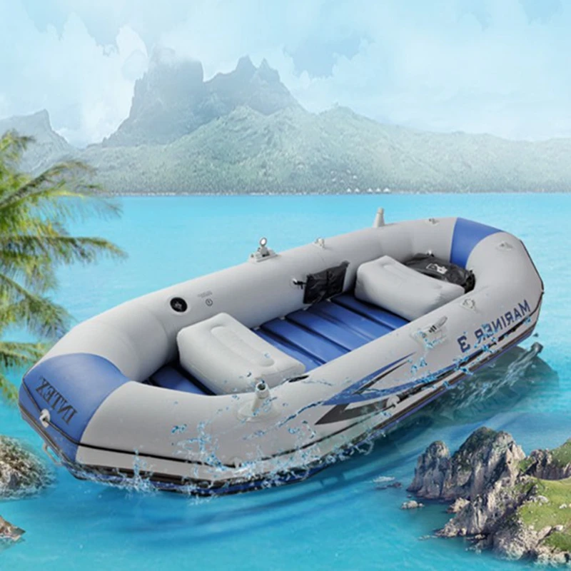 Intex лодка 3 человека надувная Mariner Plsstic напольный Тип Жесткий дрейфующий надувной