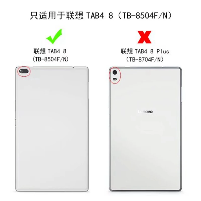 Ультратонкий Мягкий силиконовый чехол для Lenovo TAB 4 8 0 дюймов задняя крышка ТБ 8504F TB