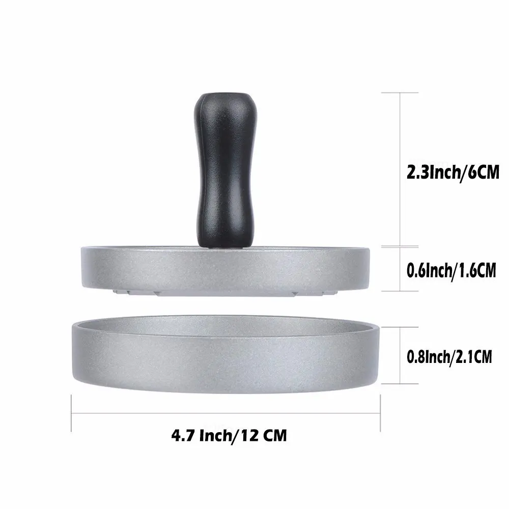 Пресс для гамбургеров алюминиевый пресс для бургеров, сверхмощная антипригарная машина для приготовления котлеты для гамбургера, идеальная форма для гамбургера идеально подходит для барбекю гриль
