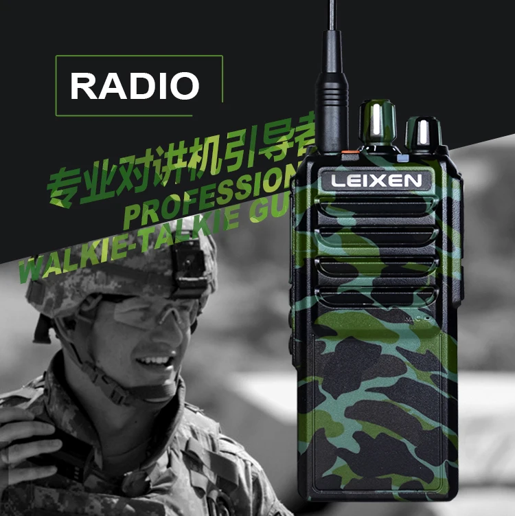  High Power LEIXEN VV-25 25watts long range walkie talkie with 12.6V 4000mAh battery