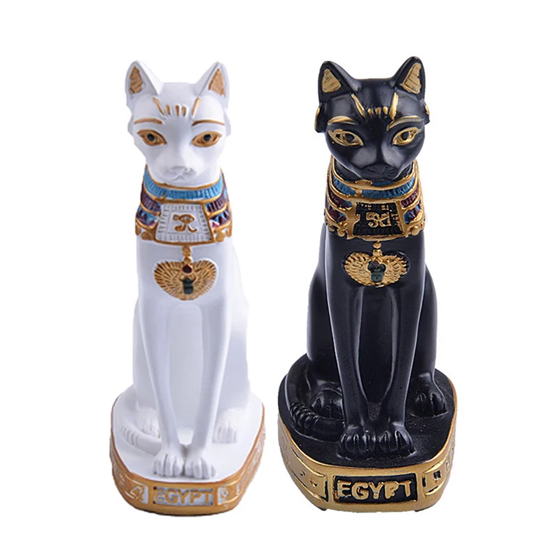 

Creative Egyptian Cat God Ornaments Resin Crafts Book Shelve Desktop Cat Miniature Figurine Home Decor Birthday Gift Accessories