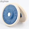 dophee 100mm Wool Polishing Wheel Buffing Pads Angle Grinder Wheel Felt Polishing Disc for Metal Marble Glass Ceramics 1PC ► Photo 1/6