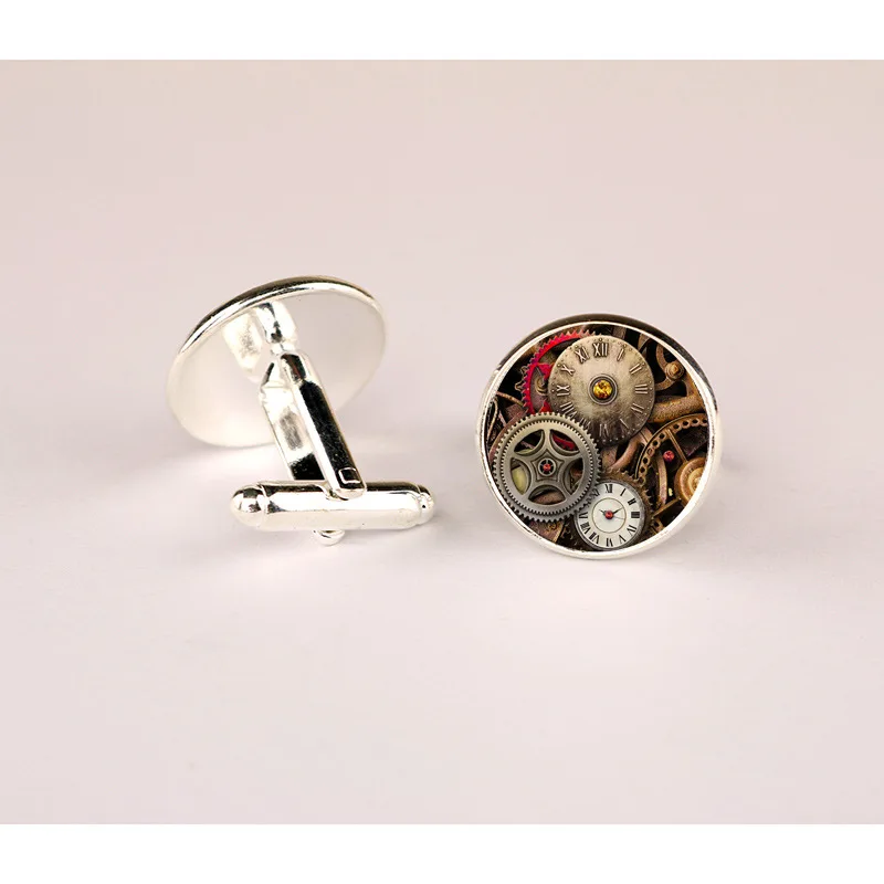 

MISANANRYNE Retro Punk Mens Cuff Links for Men Suit Wheel Cufflinks Men Jewelry Accessories Button Cufflinks 2017 New