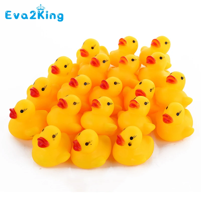 10pcs-lot-Cute-Baby-Kids-Squeaky-Rubber-Ducks-Bath-Toys-Bathe-Room-Water-Fun-Game-Playing