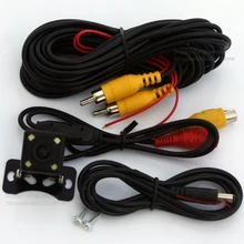 Universual Vehicle Backup Camera Car Electronic Parts Reverse CCD HD Night Vision Parking Assistance Rear View Camera 4Led Light