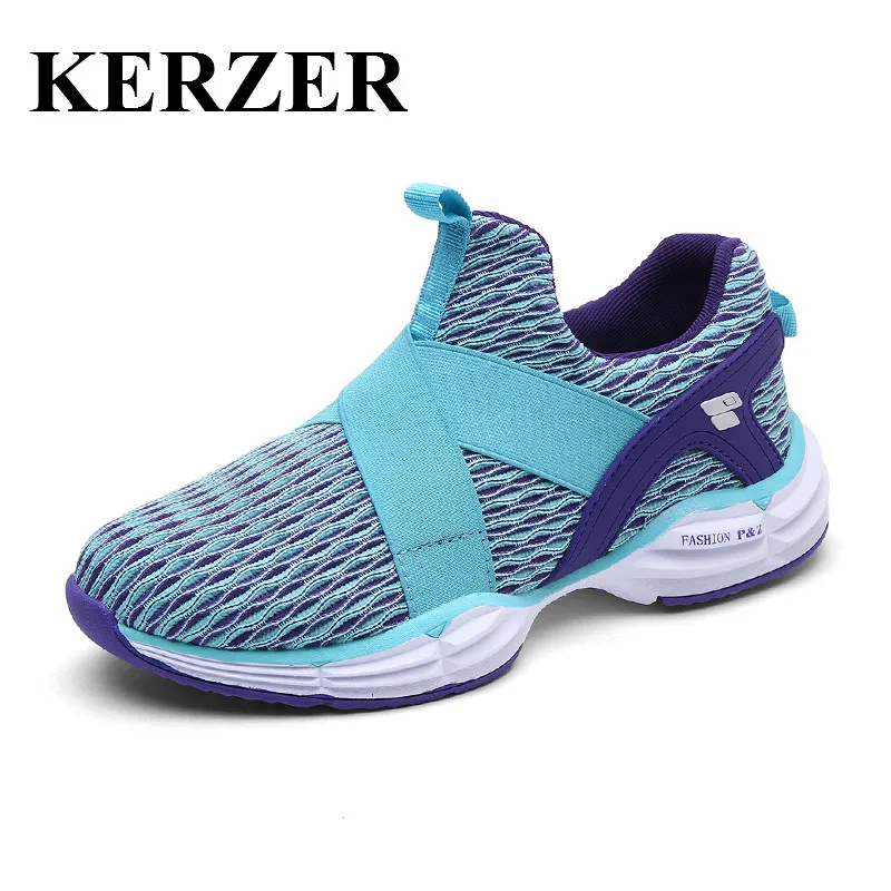 Hot 2017 New Brand Running Shoes Women Slip On Training Shoes Mesh Breathable Walking Jogging Sneakers Blue Gym Sneakers Lady adidas women s shoes running shoes training shoes sneakers free shipping