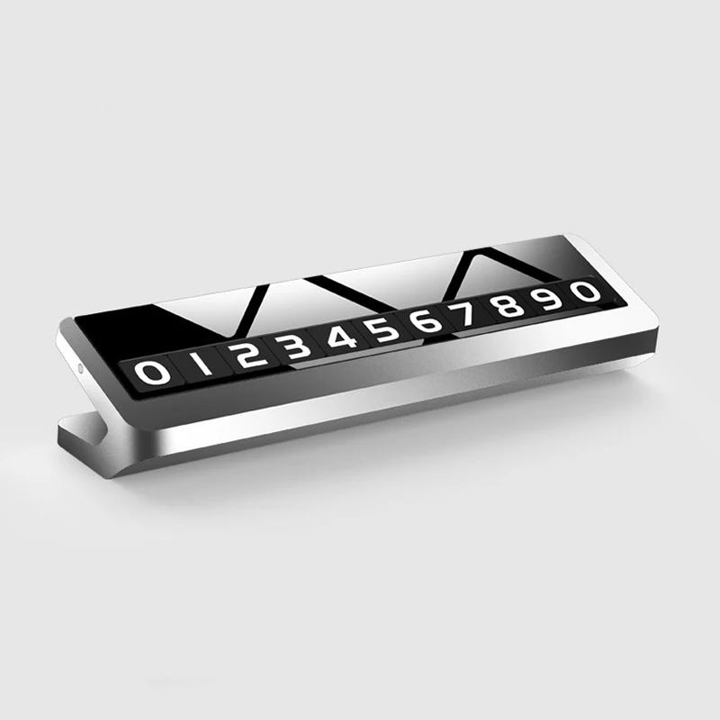 

Car Temporary Parking Card Telephone Plate Sticker with Phone Number Sheet Push Cover Hidden Accessories Notification Auto