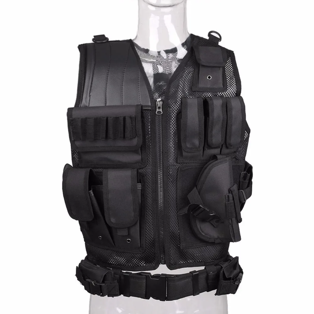Prix pour Militaire Tactique Gilet Armée Chasse Molle Airsoft Gilet En Plein Air Corps Armure Swat Combat Painball Noir Gilet pour Hommes Prix pour Militaire Tactique Gilet Armée Chasse Molle Airsoft Gilet En Plein Air Corps Armure Swat Combat Painball Noir Gilet pour Hommes
