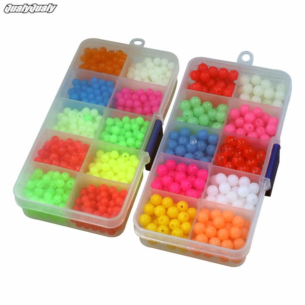 1000pcs 4mm 800pcs 6.5mm Carp Fishing Lures Fishing Beads Plastic