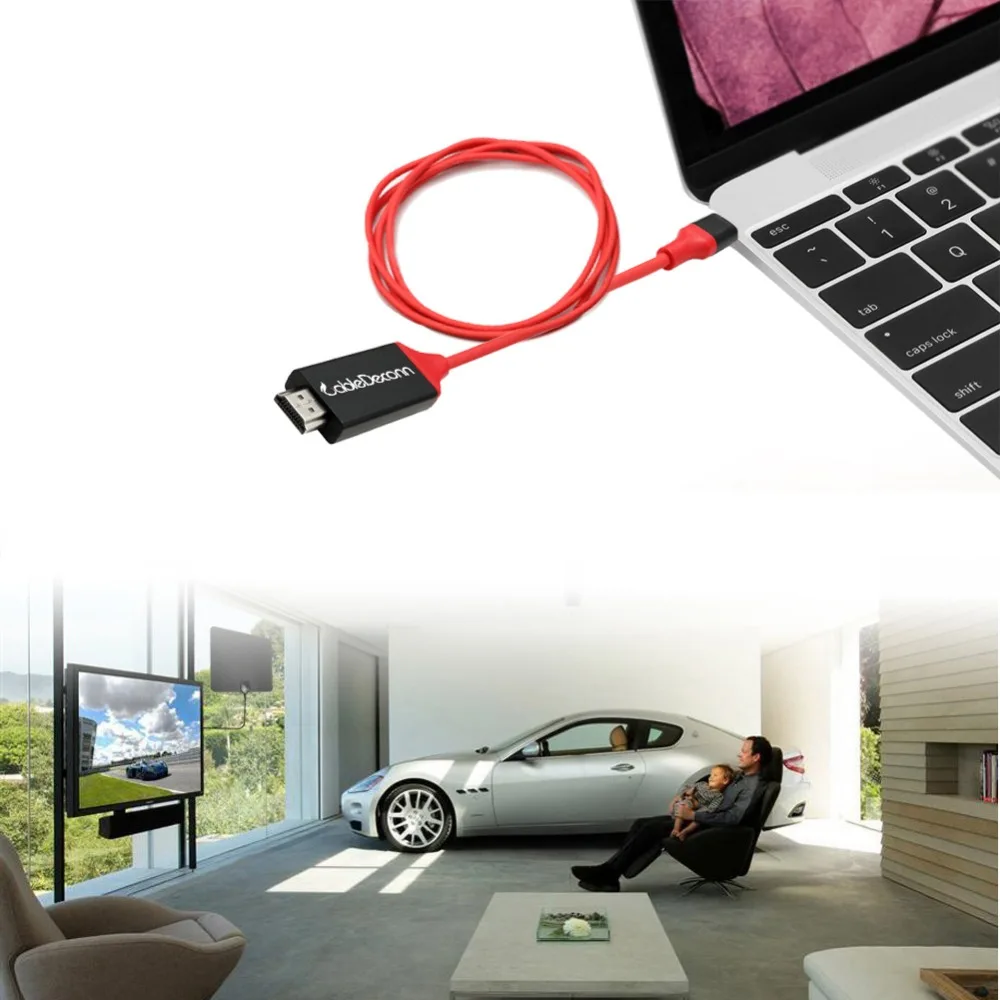 Дешевый портативный Thunderbolt 3 концентратор usb type c к HDMI 4 k 30 Гц Многофункциональный