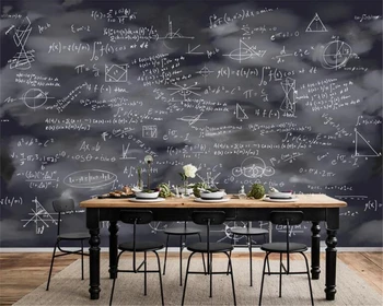 

beibehang 3d wallpaper Custom hand-drawn learning blackboard drawing chalk fashion creative background wall papers home decor