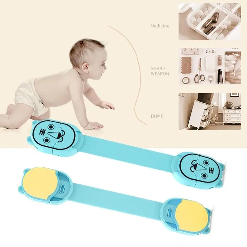 5 قطعة/الوحدة قفل أمان للطفل الكرتون الطفل خزانة مصفحة الثلاجة قفل للدرج متعددة الوظائف سلامة البلاستيك الأطفال قفل