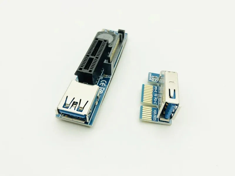 USB 3.0 PCI-E X1 Extender Cable Power SATA Extension Cord PCI Express 1X Riser Expansion Card for PC Network Cards Graphics Card