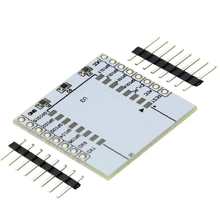 

2pcs ESP8266 serial port WIFI module ESP-07 expansion board 2 pin headers 1 adapter plate for 12 esp12E